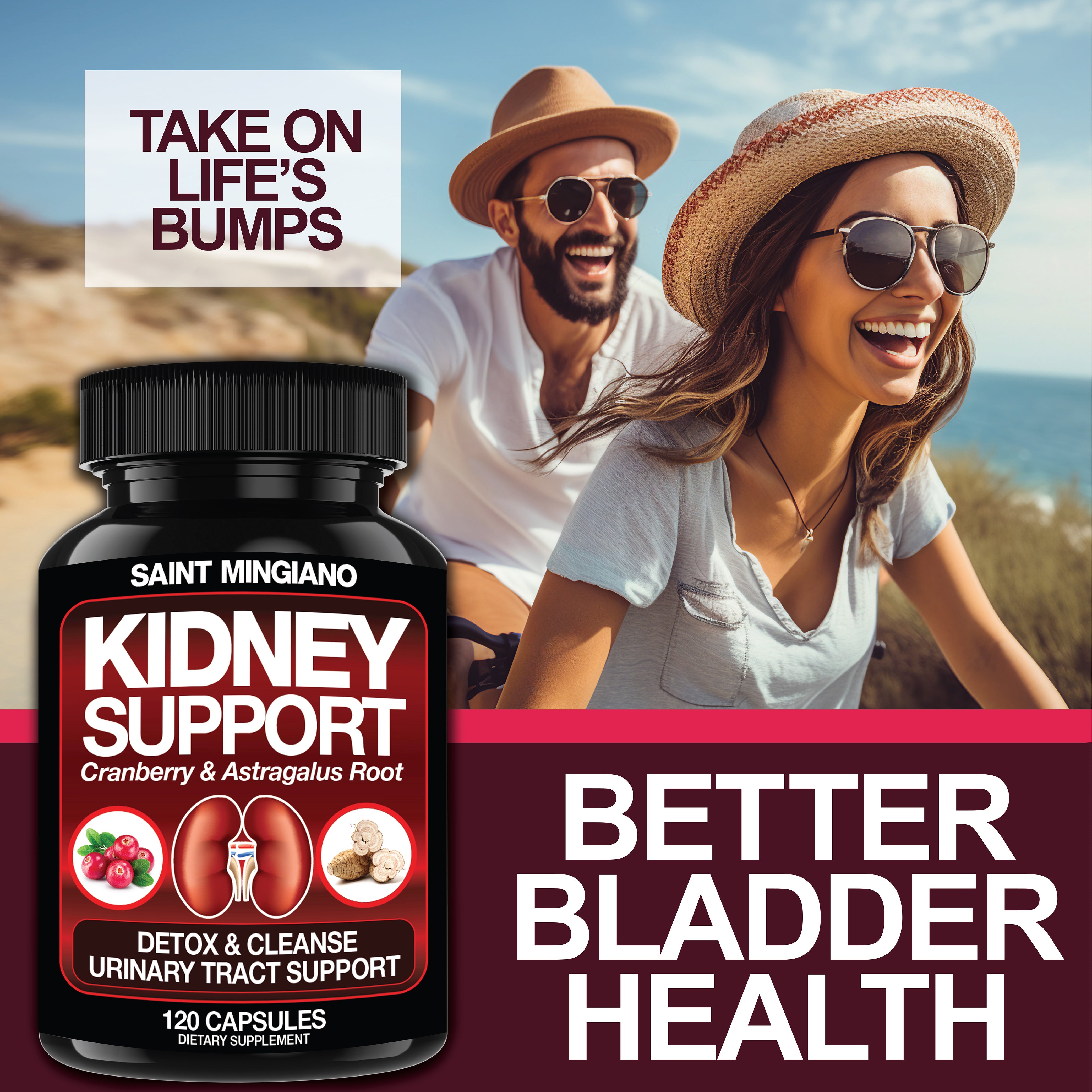 Kidney Support Cleanse Detox Repair Capsules 120 Count