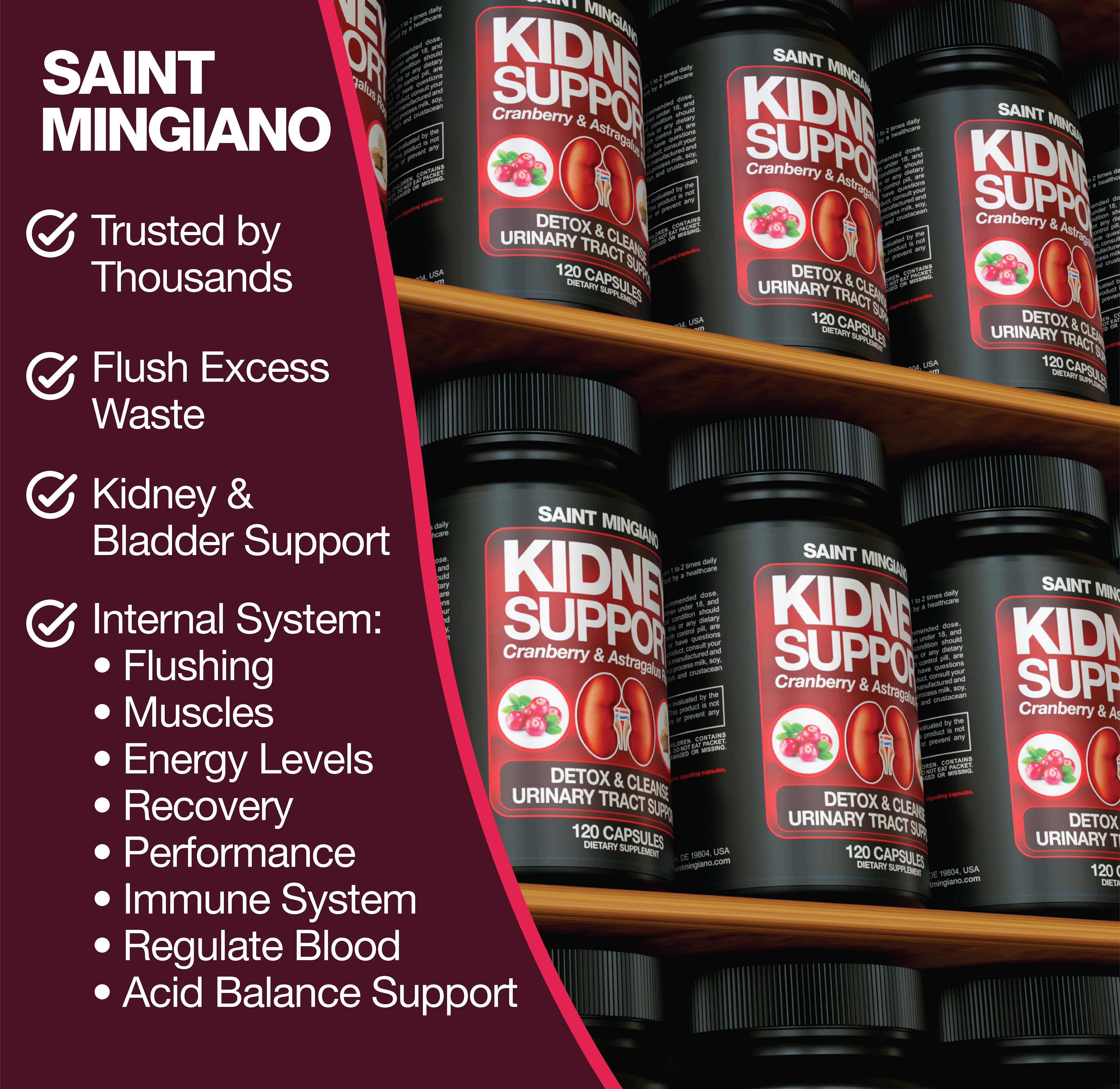 Kidney Support Cleanse Detox Repair Capsules 120 Count
