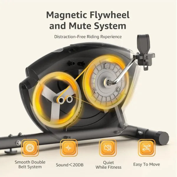 Recumbent Exercise Bike Magnetic Indoor Cycling Fitness Equipment