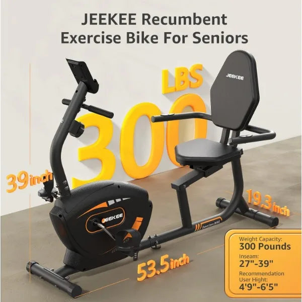 Recumbent Exercise Bike Magnetic Indoor Cycling Fitness Equipment