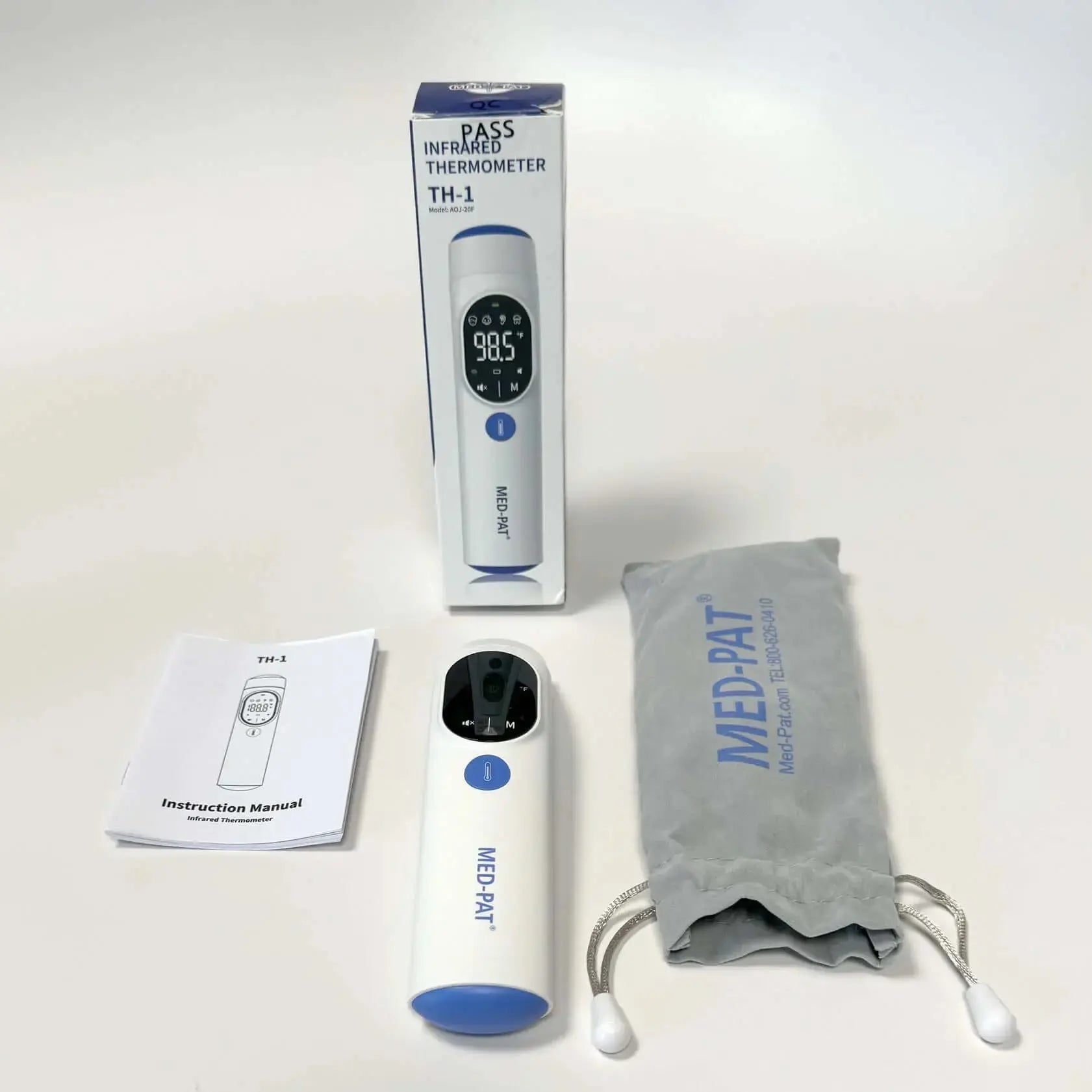 Med-Pat TH1 Infrared Ear Forehead Digital Thermometer