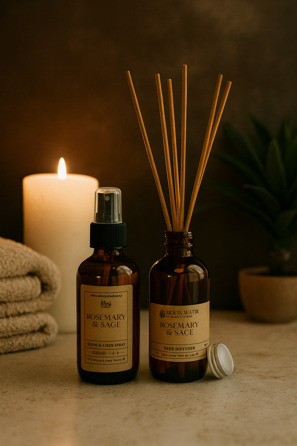 Rosemary Sage Reed Diffuser Herbal Aromatherapy Home Fragrance